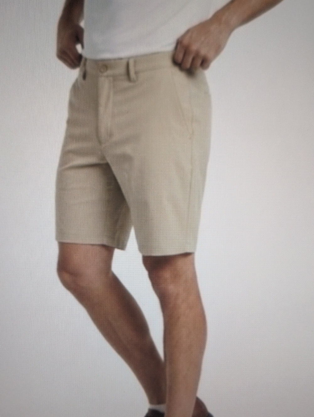 Greg Norman Microlux Tan Shorts